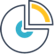 Customized Analytics icon Data and analytics pie chart icon